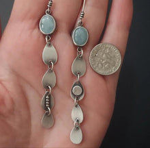 Load image into Gallery viewer, Aquamarine Dream Space Earrings