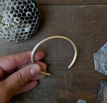 Load image into Gallery viewer, Gold Fill Element Cuff m/l (can be sized down to s/m)