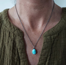 Load image into Gallery viewer, Turquoise Drop Necklace
