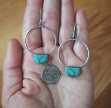 Load image into Gallery viewer, Half Moon Hoops
