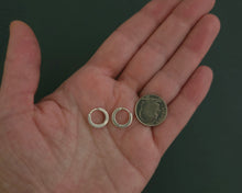 Load image into Gallery viewer, Sterling Silver Huggie Hoops
