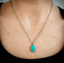 Load image into Gallery viewer, Turquoise Drop Necklace
