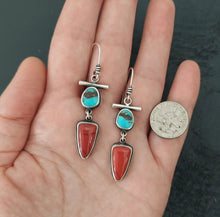Load image into Gallery viewer, Earth + Sky Earrings
