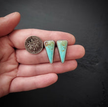 Load image into Gallery viewer, Turquoise Point Post Earrings
