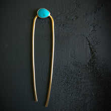 Load image into Gallery viewer, Turquoise Hair Fork
