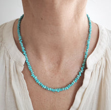 Load image into Gallery viewer, Turquoise Beaded Necklace 18 3/4"-19 3/4"
