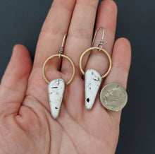 Load image into Gallery viewer, White Buffalo Golden Hoops
