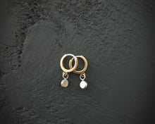 Load image into Gallery viewer, Element Hoops~Bronze+Sterling Silver
