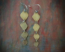 Load image into Gallery viewer, Catching Light Earrings~Brass+Sterling Silver
