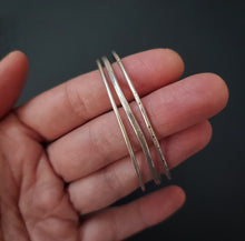 Load image into Gallery viewer, Element Bangle Set~Sterling Silver
