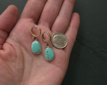 Load image into Gallery viewer, Turquoise Hoops
