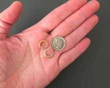 Load image into Gallery viewer, Bronze Huggie Hoops
