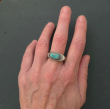 Load image into Gallery viewer, Turquoise Signet Ring 8
