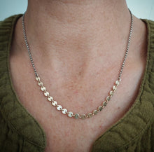 Load image into Gallery viewer, Gold + Silver Little Moons Necklace
