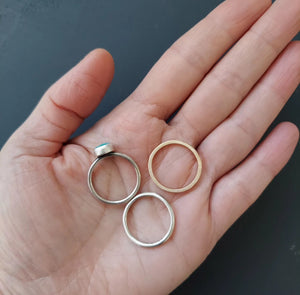 Turquoise Stacking Ring Set Size 8