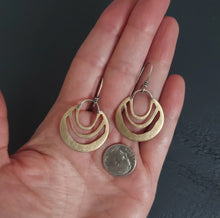 Load image into Gallery viewer, Synergy Earrings~Brass+Sterling Silver

