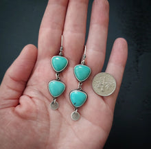 Load image into Gallery viewer, Turquoise Drop Earrings
