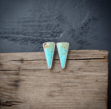 Load image into Gallery viewer, Turquoise Point Post Earrings
