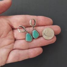 Load image into Gallery viewer, Bluebird Huggie Hoops

