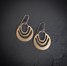 Load image into Gallery viewer, Synergy Earrings~Brass+Sterling Silver

