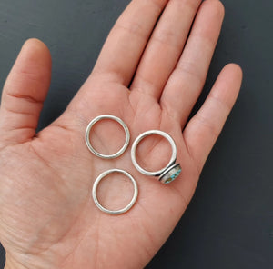 Turquoise Stacking Ring Set size 6.5