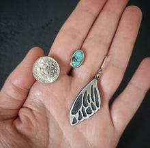 Load image into Gallery viewer, Wing + Turquoise Earrings
