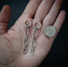 Load image into Gallery viewer, Chain Hoop Earrings
