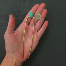 Load image into Gallery viewer, Turquoise Hair Fork
