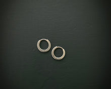 Load image into Gallery viewer, Sterling Silver Huggie Hoops
