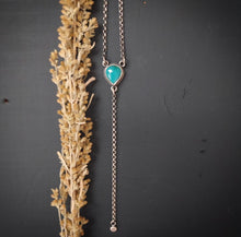 Load image into Gallery viewer, Turquoise Lariat Necklace

