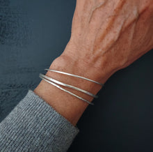 Load image into Gallery viewer, Element Bangle Set~Sterling Silver
