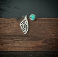 Load image into Gallery viewer, Wing + Turquoise Earrings
