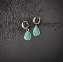 Load image into Gallery viewer, Bluebird Huggie Hoops
