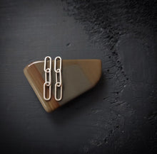 Load image into Gallery viewer, Paperclip Chain Post Earrings
