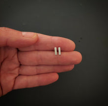 Load image into Gallery viewer, Sterling Silver Bar Post Earrings
