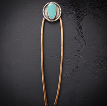 Load image into Gallery viewer, Turquoise Hair Fork
