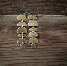 Load image into Gallery viewer, Traveler Earrings~Brass+Sterling Silver
