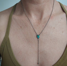 Load image into Gallery viewer, Turquoise Lariat Necklace
