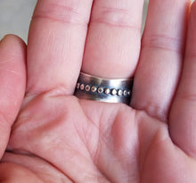 Load image into Gallery viewer, Blue Moon Turquoise Moonshadow Ring
