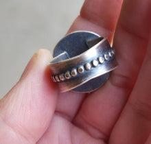 Load image into Gallery viewer, Blue Moon Turquoise Moonshadow Ring
