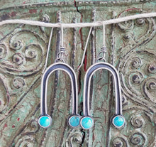 Load image into Gallery viewer, Kingman Turquoise Rainbow Earrings
