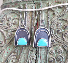 Load image into Gallery viewer, Royston Turquoise Rainbow Earrings
