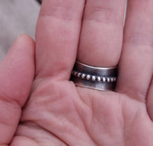 Load image into Gallery viewer, Blue Moon Turquoise Moonshadow Ring
