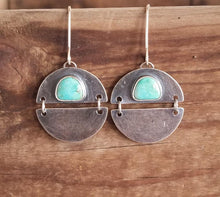 Load image into Gallery viewer, Fox Turquoise Moon Earrings

