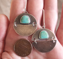Load image into Gallery viewer, Fox Turquoise Moon Earrings

