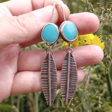 Load image into Gallery viewer, Kingman Turquoise Earrings
