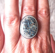 Load image into Gallery viewer, Poseidon Variscite Galaxy Ring
