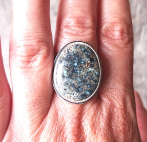 Poseidon Variscite Galaxy Ring
