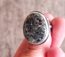 Load image into Gallery viewer, Poseidon Variscite Galaxy Ring
