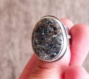 Poseidon Variscite Galaxy Ring